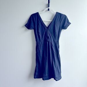 Boden Navy Patterned Hemlines with Pockets Above the Knee Dress 2P